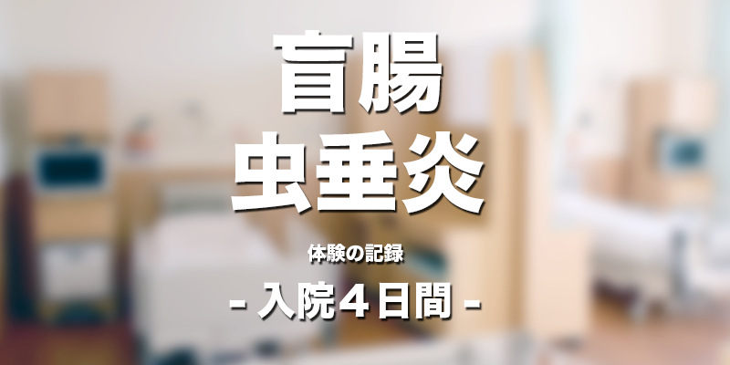 盲腸 虫垂炎 での入院と 食 について Ashigaru Design アシガルデザイン